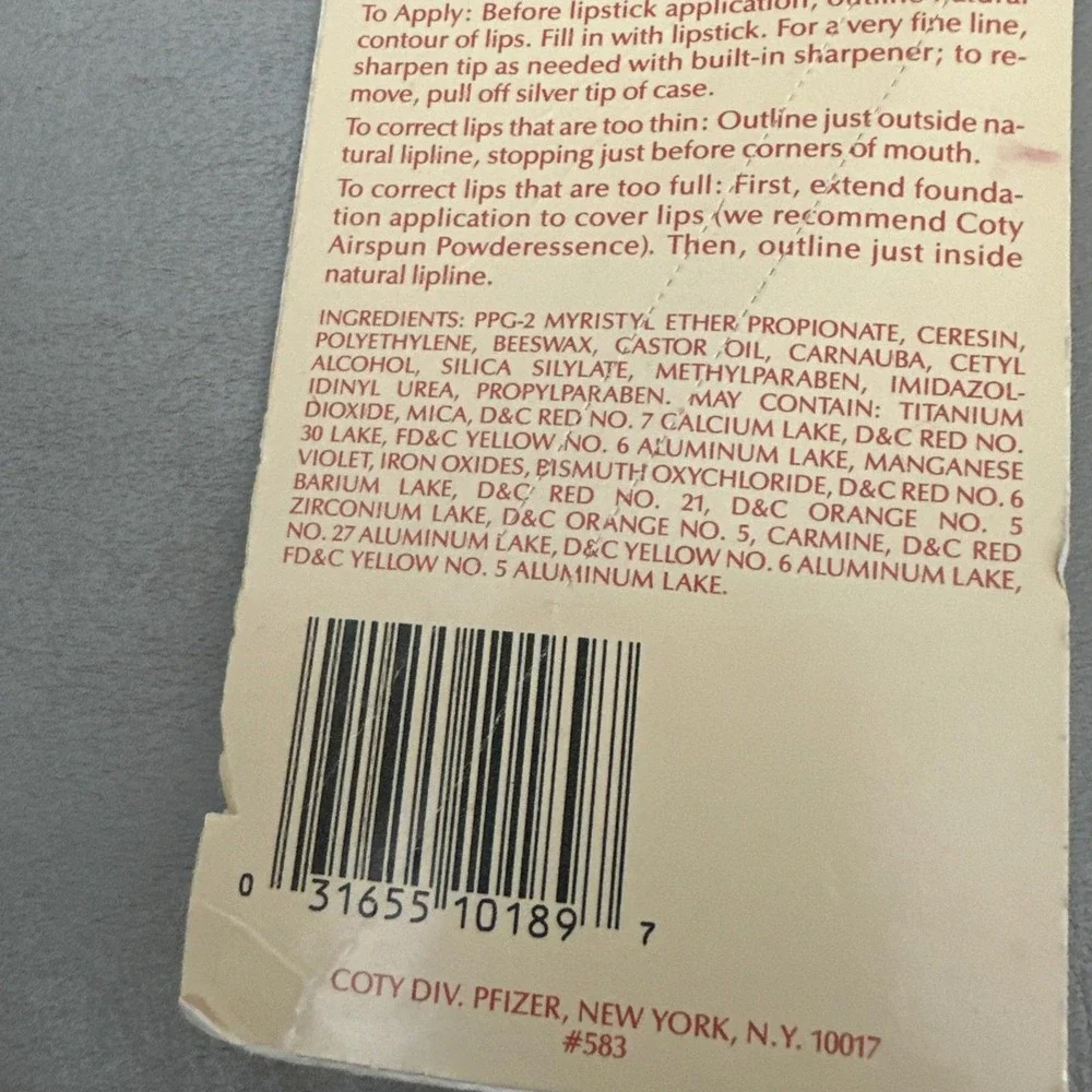 Coty vintage stop